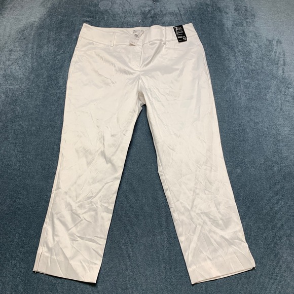 New York & Company Pants - 7th Avenue New York & Company Design Studio Pants Womens 10 White Straight Leg